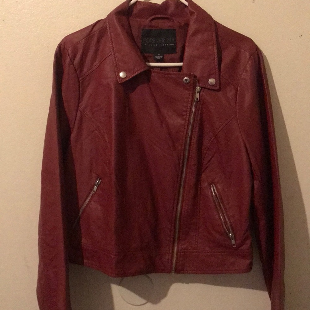 Forever 21 faux leather jacket 💋